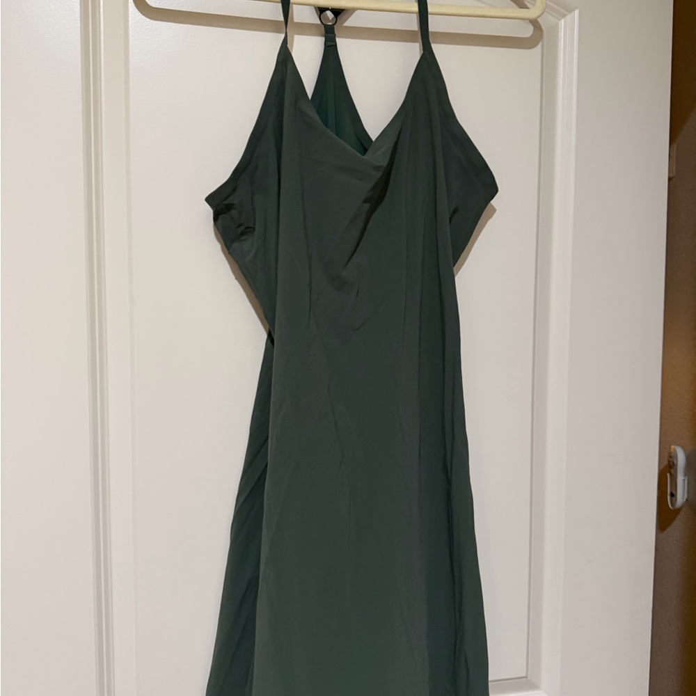 Outdoor Voices Dark Green Backless Dress